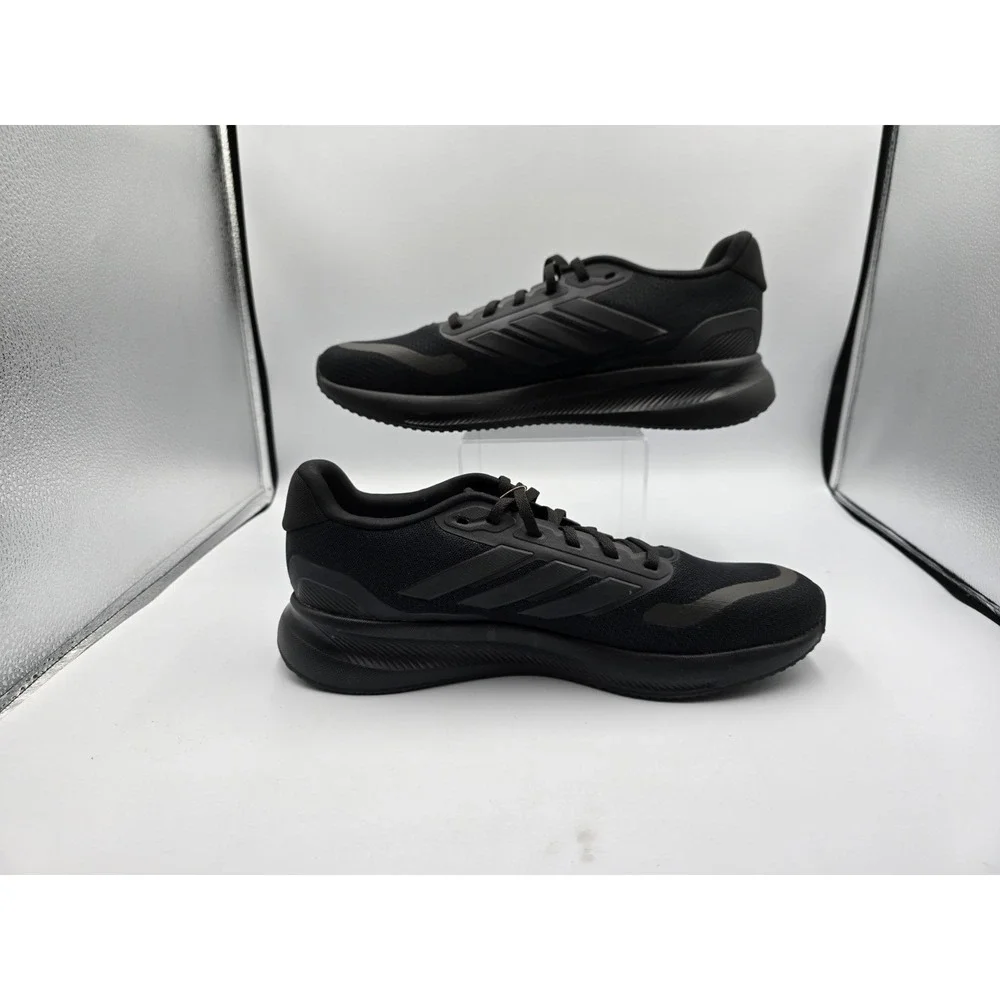 Adidas Runfalcon 5 Mens Running Shoes Core Black HQ3790 Size 13 Wide NEW - Picture 2 of 9